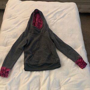 Champion Gray and Pink Kids Hoodie
